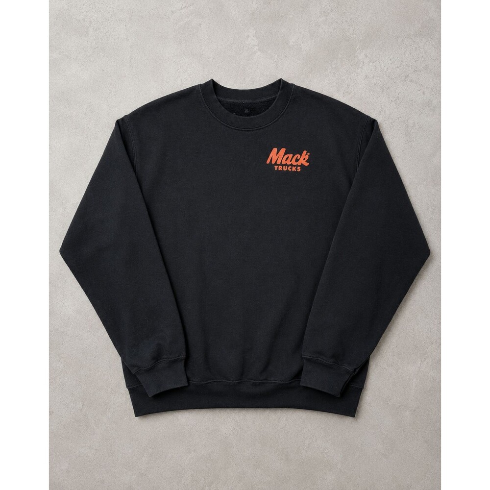 Mack Trucks Mens M Black Crewneck Sweatshirt Bulldog Macks Got It Graphic